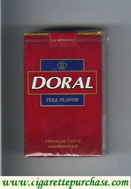 Doral Premium Taste Guaranteed Full Flavor cigarettes soft box